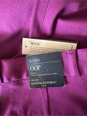 Banana Republic Petite Sloan mid rise ankle pants